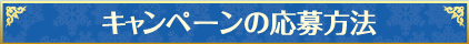 キャンペーンの応募方法